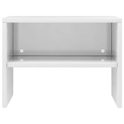 vidaXL Bedside Cabinets 2 pcs High Gloss White 40x30x30 cm