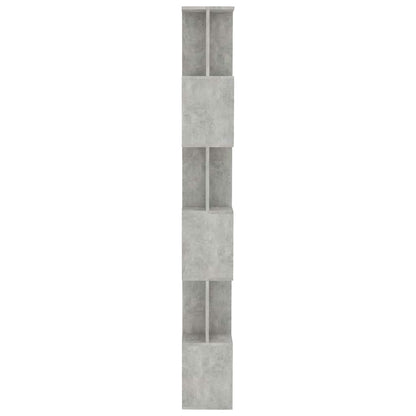 vidaXL Book Cabinet/Room Divider Concrete Grey 80x24x192 cm