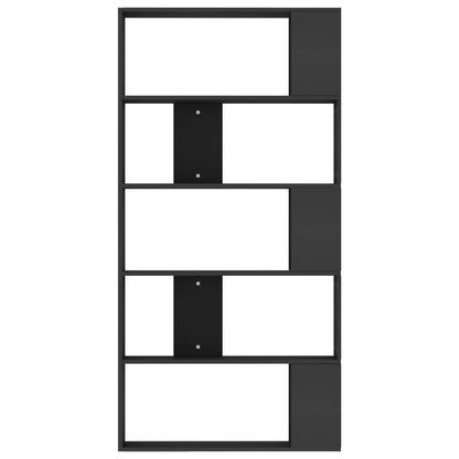 vidaXL Book Cabinet/Room Divider Black 80x24x159 cm Engineered Wood