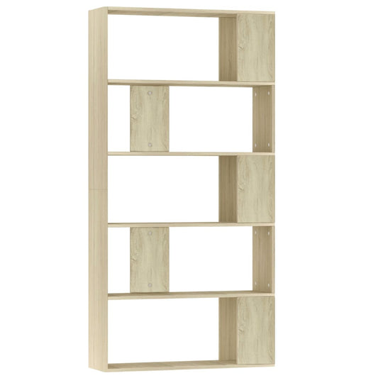 vidaXL Book Cabinet/Room Divider Sonoma Oak 80x24x159 cm Engineered Wood