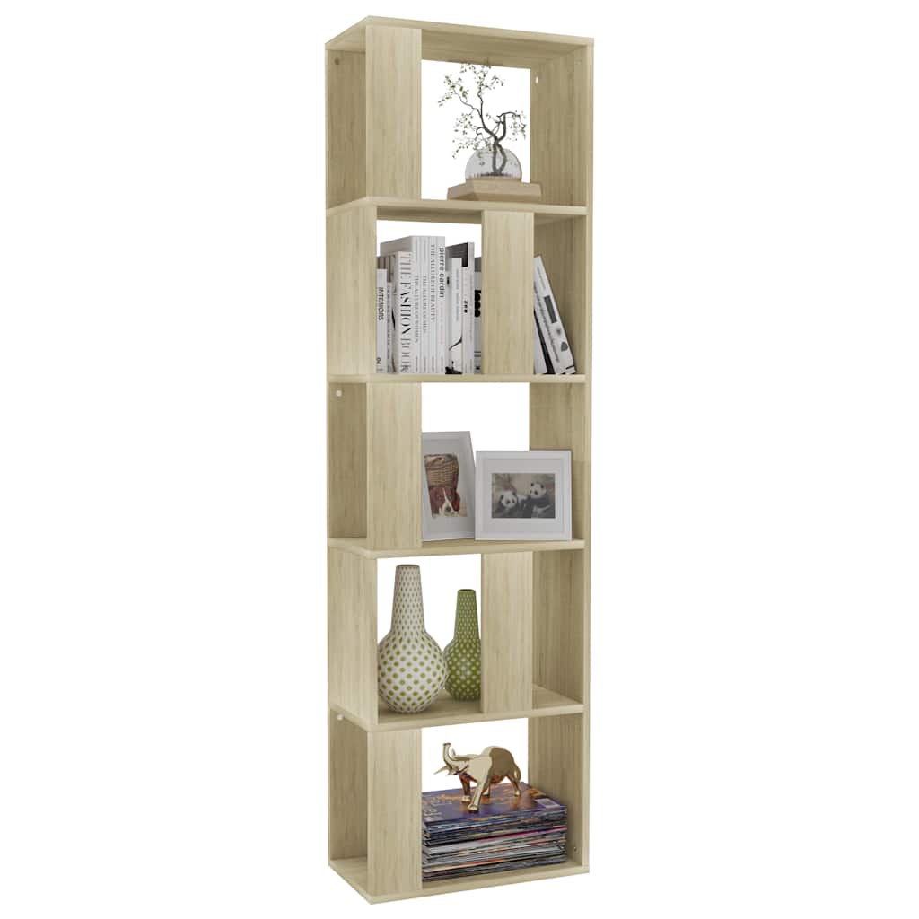 vidaXL Book Cabinet/Room Divider Sonoma Oak 45x24x159 cm