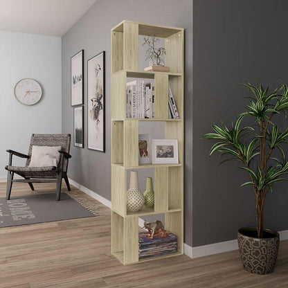 vidaXL Book Cabinet/Room Divider Sonoma Oak 45x24x159 cm