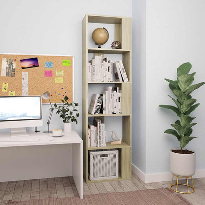 vidaXL Book Cabinet/Room Divider Sonoma Oak 45x24x159 cm