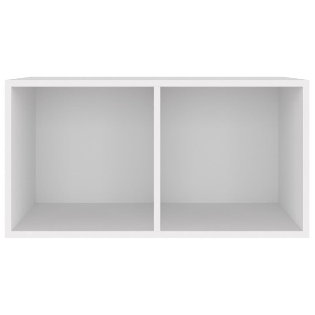 vidaXL Vinyl Storage Box White 71x34x36 cm Engineered Wood