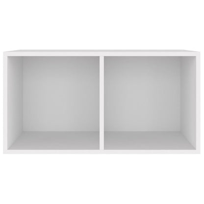 vidaXL Vinyl Storage Box White 71x34x36 cm Engineered Wood