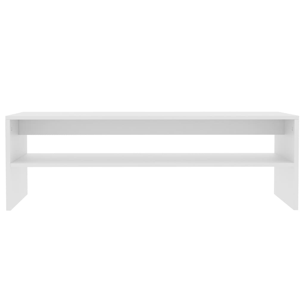 800126 vidaXL Coffee Table White 100x40x40 cm Engineered Wood