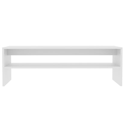 800126 vidaXL Coffee Table White 100x40x40 cm Engineered Wood