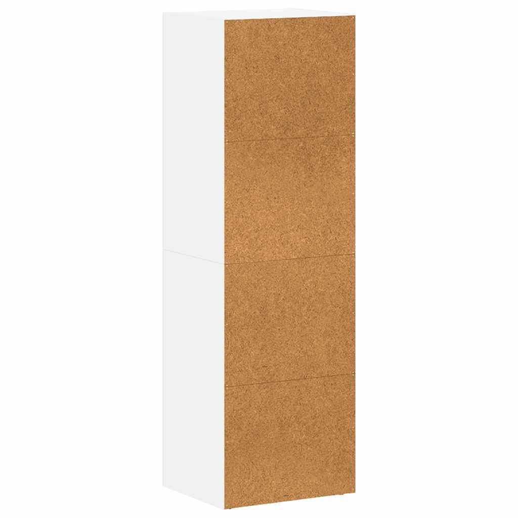800135 vidaXL Book Cabinet/TV Cabinet White 36x30x114 cm Engineered Wood