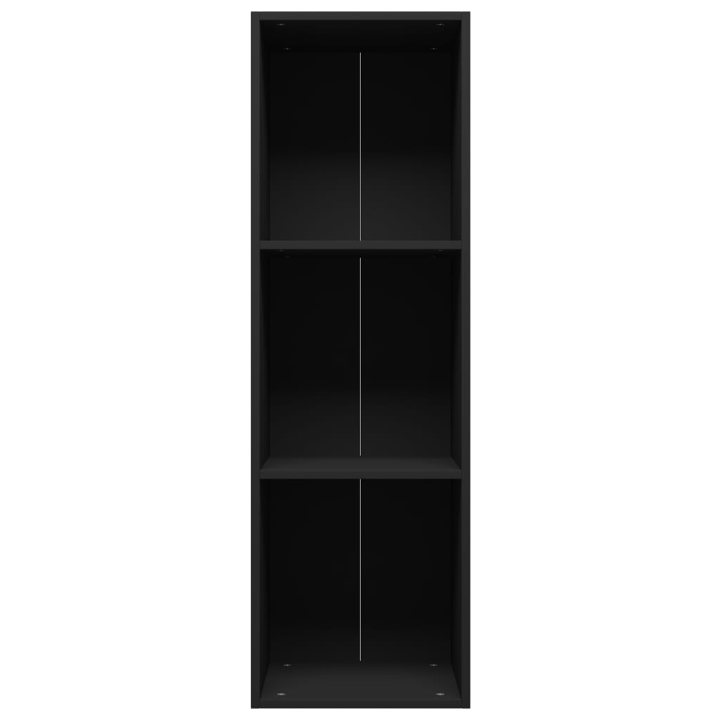 vidaXL Book Cabinet/TV Cabinet Black 36x30x114 cm Engineered Wood