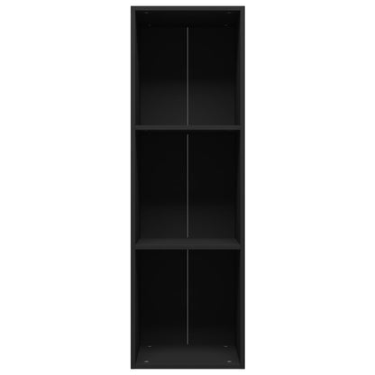 vidaXL Book Cabinet/TV Cabinet Black 36x30x114 cm Engineered Wood