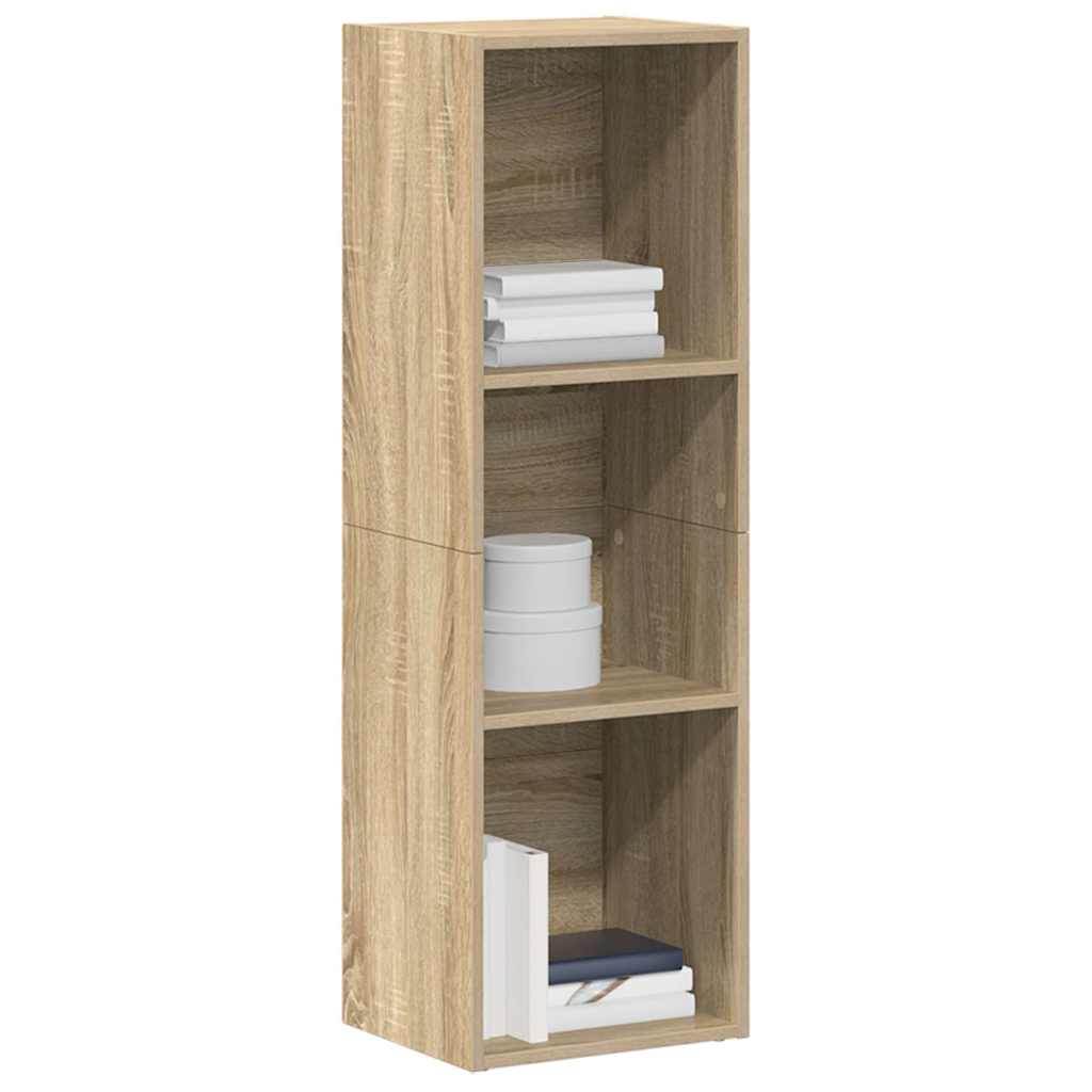 vidaXL Book Cabinet/TV Cabinet Sonoma Oak 36x30x114 cm Engineered Wood