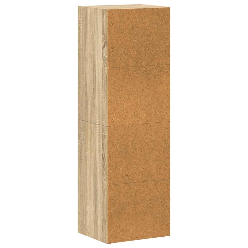 vidaXL Book Cabinet/TV Cabinet Sonoma Oak 36x30x114 cm Engineered Wood