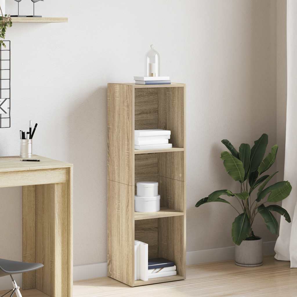 vidaXL Book Cabinet/TV Cabinet Sonoma Oak 36x30x114 cm Engineered Wood