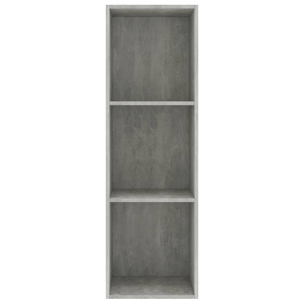 vidaXL Book Cabinet/TV Cabinet Concrete Grey 36x30x114 cm Engineered Wood