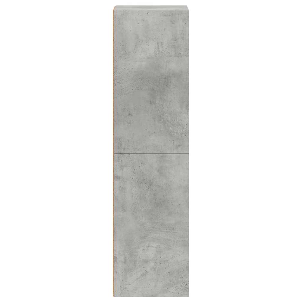 vidaXL Book Cabinet/TV Cabinet Concrete Grey 36x30x114 cm