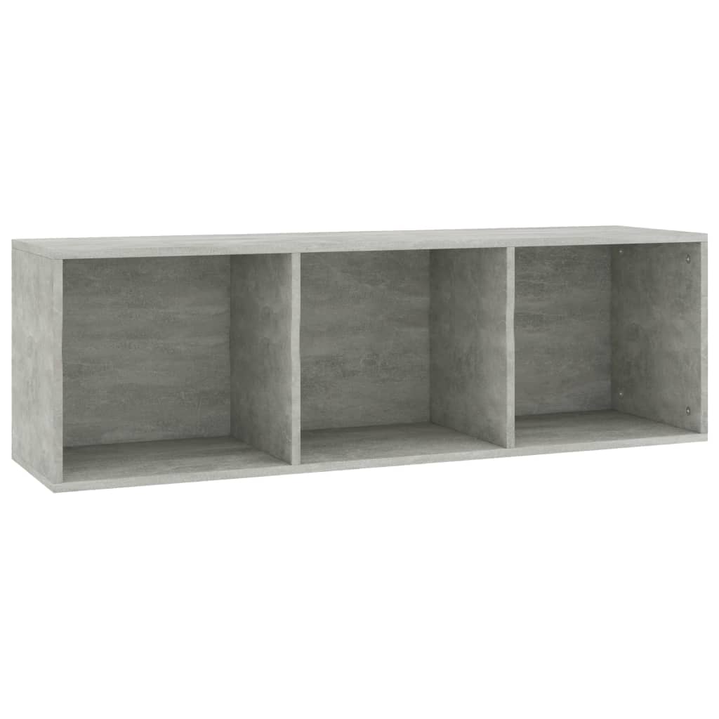 vidaXL Book Cabinet/TV Cabinet Concrete Grey 36x30x114 cm Engineered Wood
