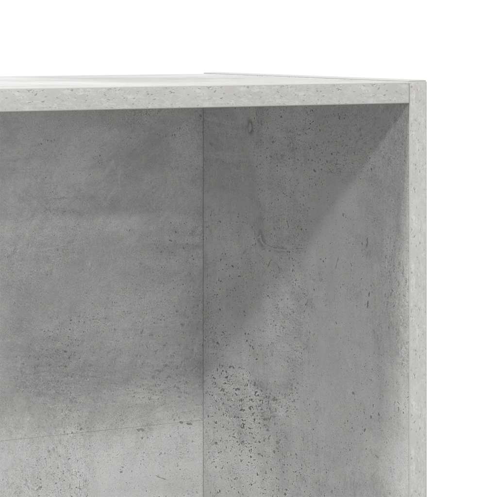 vidaXL Book Cabinet/TV Cabinet Concrete Grey 36x30x114 cm