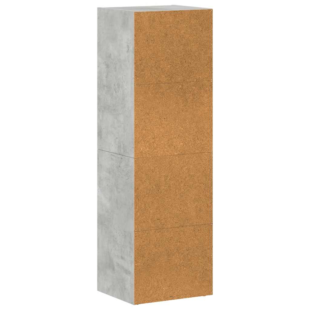 vidaXL Book Cabinet/TV Cabinet Concrete Grey 36x30x114 cm