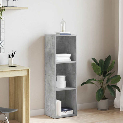 vidaXL Book Cabinet/TV Cabinet Concrete Grey 36x30x114 cm