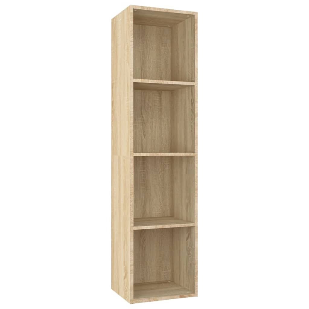 vidaXL Book Cabinet | Sonoma Oak | Engineered wood | Medium