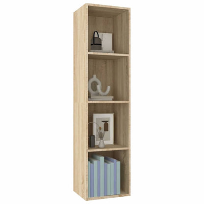 vidaXL Book Cabinet | Sonoma Oak | Engineered wood | Medium