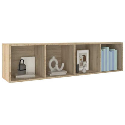 vidaXL Book Cabinet | Sonoma Oak | Engineered wood | Medium