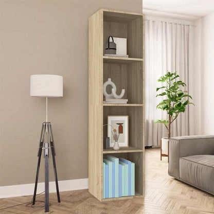 vidaXL Book Cabinet | Sonoma Oak | Engineered wood | Medium