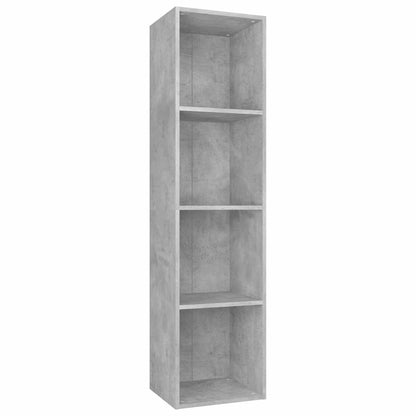 vidaXL Book Cabinet/TV Cabinet Concrete Grey 36x30x143 cm