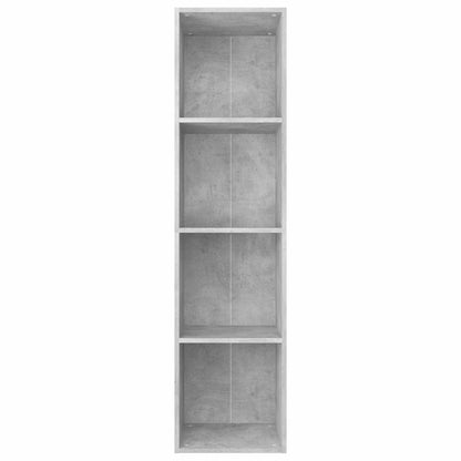 vidaXL Book Cabinet/TV Cabinet Concrete Grey 36x30x143 cm