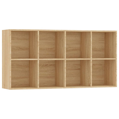 vidaXL Book Cabinet/Sideboard Sonoma Oak 66x30x130 cm Engineered Wood