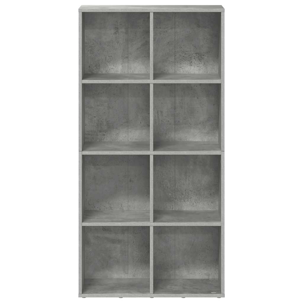vidaXL Book Cabinet/Sideboard Concrete Grey 66x30x130 cm Engineered Wood