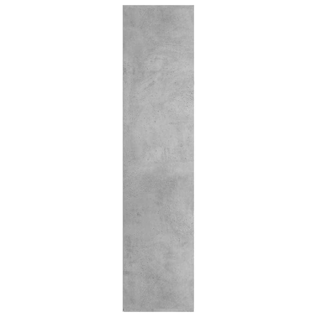 vidaXL Book Cabinet | Concrete grey | Engineered wood | 130 cm tall