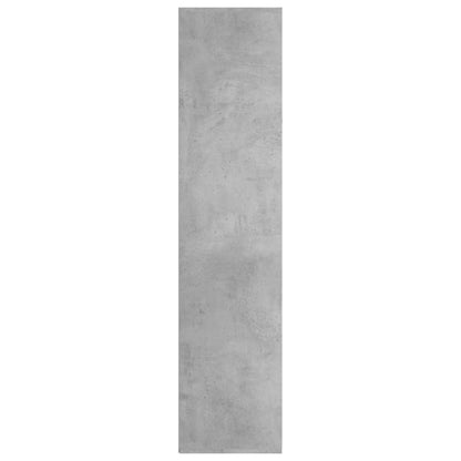 vidaXL Book Cabinet | Concrete grey | Engineered wood | 130 cm tall