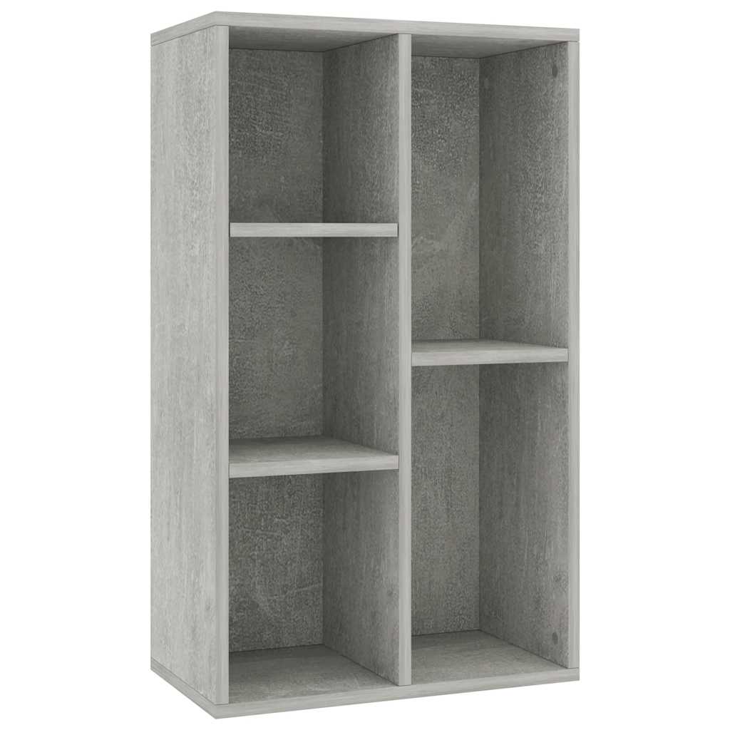 vidaXL Book Cabinet/Sideboard Concrete Grey 50x25x80cm Engineered Wood