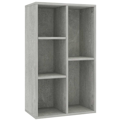 vidaXL Book Cabinet/Sideboard Concrete Grey 50x25x80cm Engineered Wood