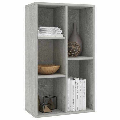 vidaXL Book Cabinet/Sideboard Concrete Grey 50x25x80cm Engineered Wood