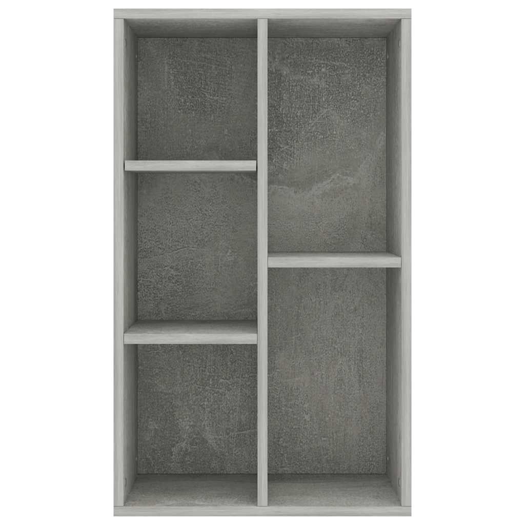 vidaXL Book Cabinet/Sideboard Concrete Grey 50x25x80cm Engineered Wood