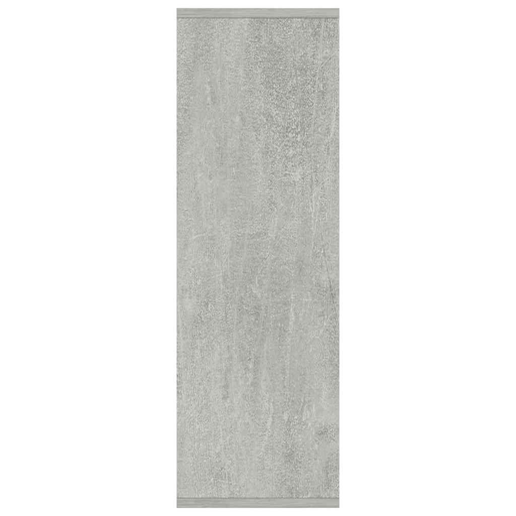 vidaXL Book Cabinet/Sideboard Concrete Grey 50x25x80cm Engineered Wood