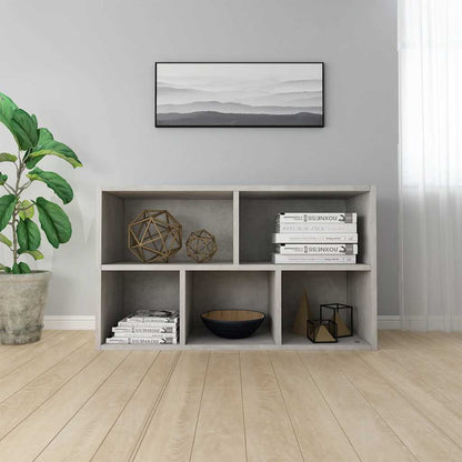 vidaXL Book Cabinet/Sideboard Concrete Grey 50x25x80cm Engineered Wood