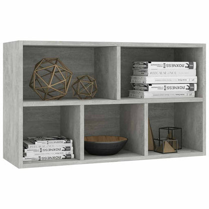 vidaXL Book Cabinet/Sideboard Concrete Grey 50x25x80cm Engineered Wood