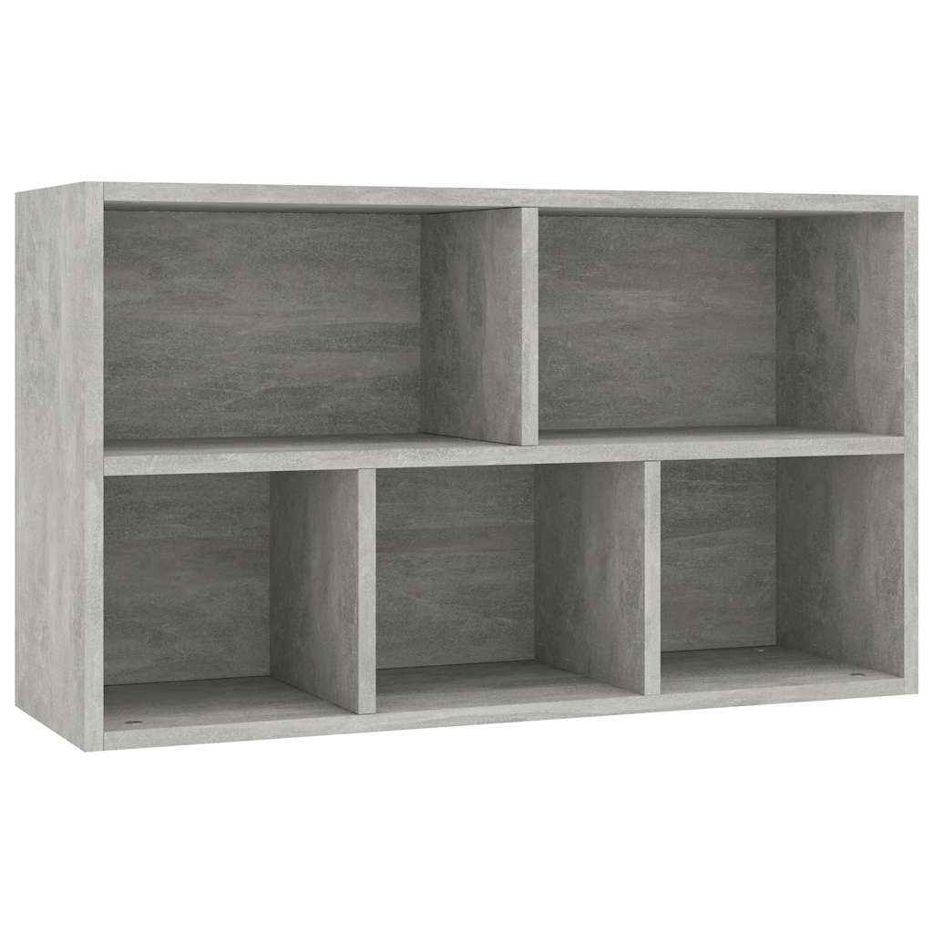 vidaXL Book Cabinet/Sideboard Concrete Grey 50x25x80cm Engineered Wood