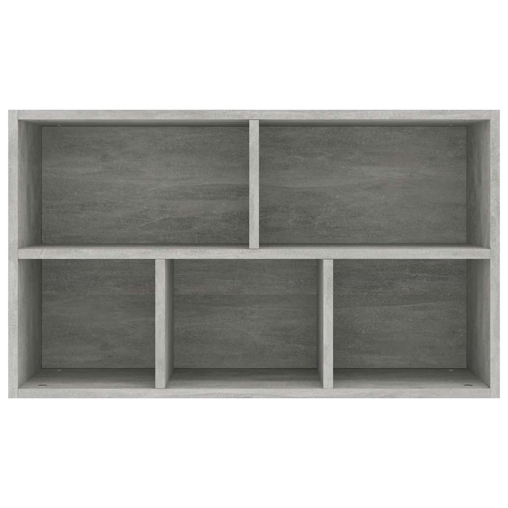 vidaXL Book Cabinet/Sideboard Concrete Grey 50x25x80cm Engineered Wood