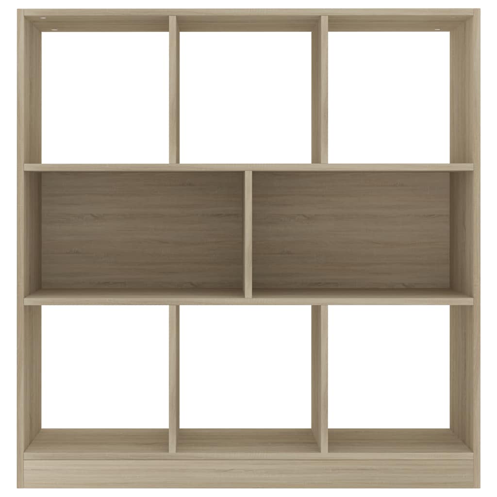 800174 vidaXL Book Cabinet Sonoma Oak 97,5x29,5x100 cm Engineered Wood