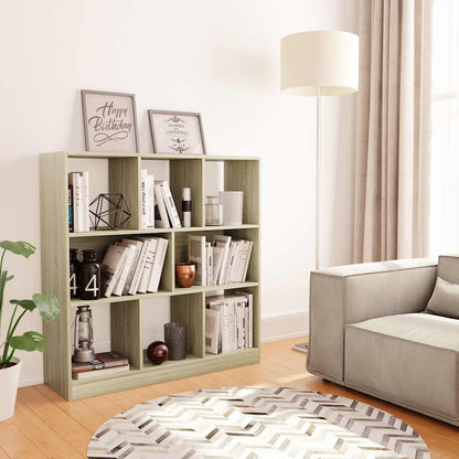 800174 vidaXL Book Cabinet Sonoma Oak 97,5x29,5x100 cm Engineered Wood