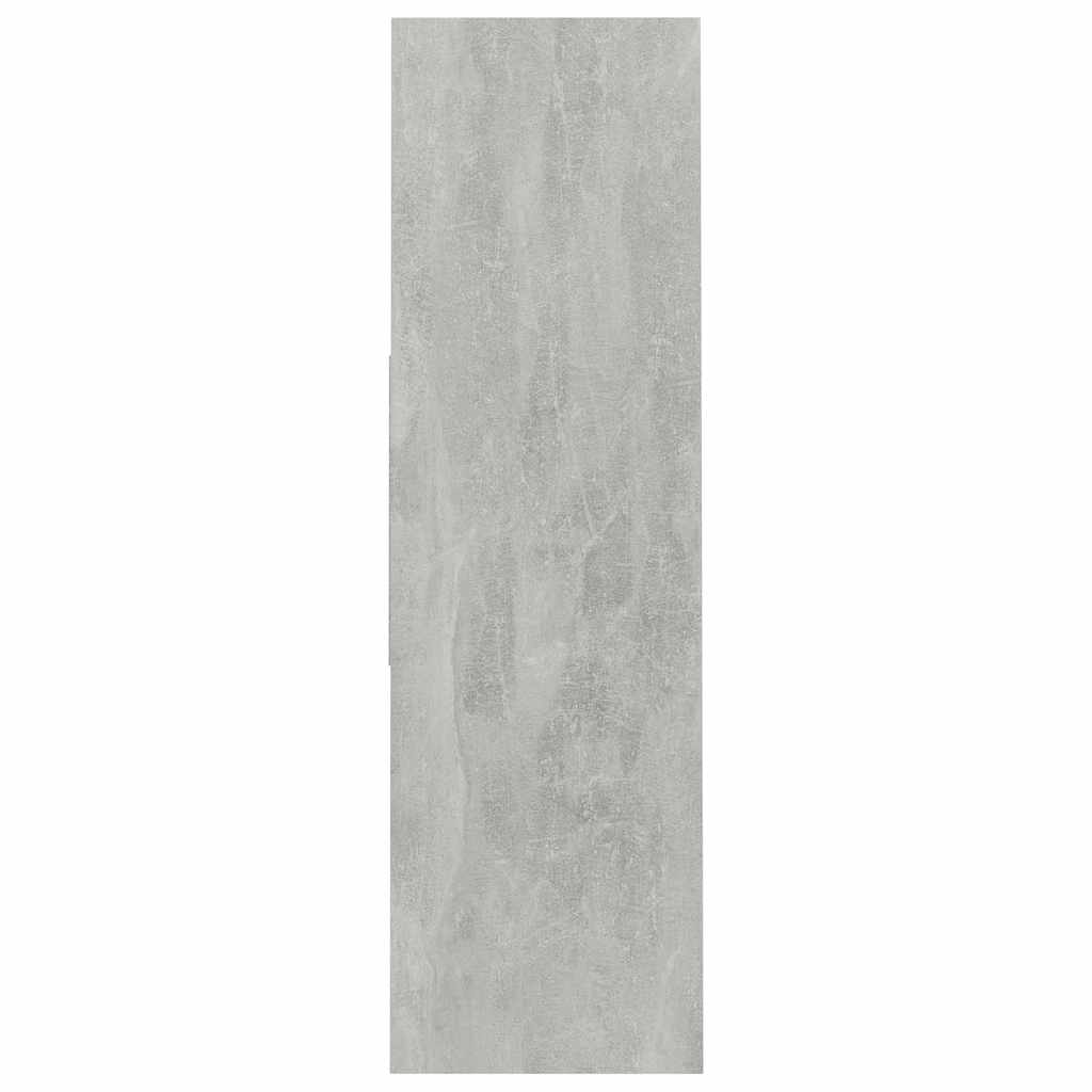 800175 vidaXL Book Cabinet Concrete Grey 97,5x29,5x100 cm Engineered Wood