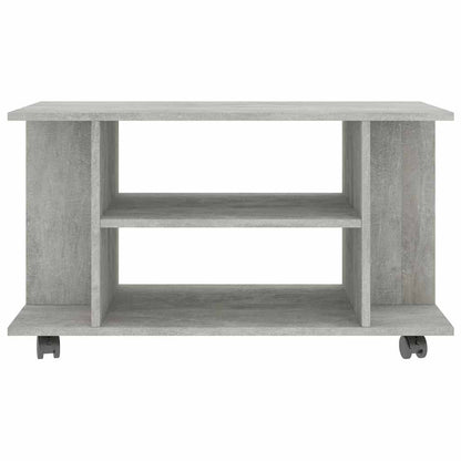 vidaXL TV Cabinet with Castors Concrete Grey 80x40x45 cm