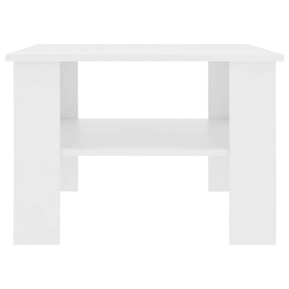 vidaXL Coffee Table White 60x60x42 cm Engineered Wood