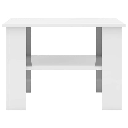vidaXL Coffee Table High Gloss White 60x60x42 cm Engineered Wood