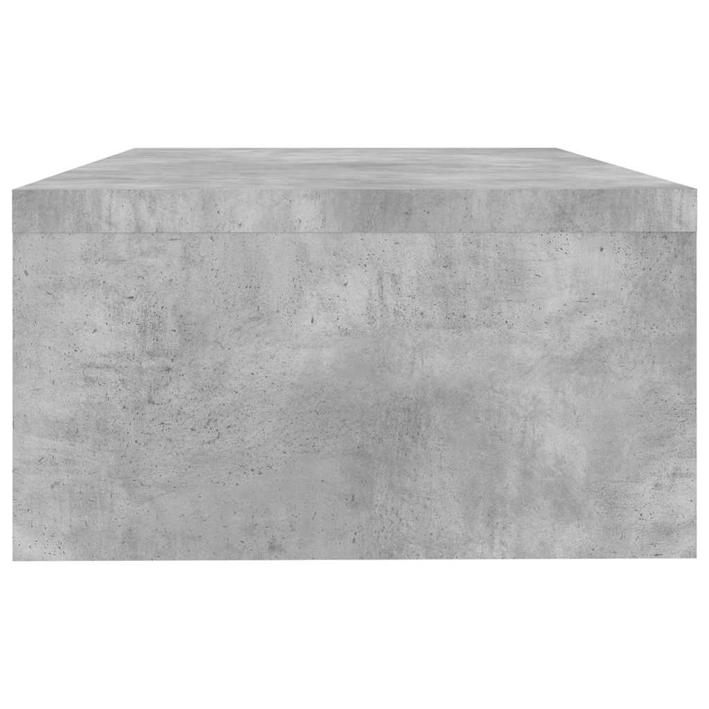 vidaXL Monitor Stand Concrete Grey 42x24x13 cm Engineered Wood