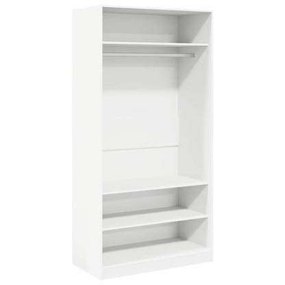 800225 vidaXL Wardrobe White 100x50x200 cm Engineered Wood